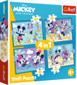 TREFL Puzzle Mickey Mouse: Přátelé 4v1 (35,48,54,70 dílků)