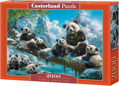 CASTORLAND Puzzle Pandí zimní zábava 2000 dílků