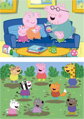 EDUCA Dřevěné puzzle Prasátko Peppa II 2x25 dílků