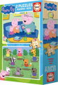EDUCA Dřevěné puzzle Prasátko Peppa II 2x25 dílků