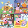 EDUCA Puzzle Prasátko Peppa 4v1 (12,16,20,25 dílků)