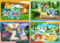 RAVENSBURGER Puzzle Pokémon 4x100 dílků
