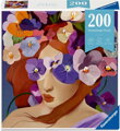 RAVENSBURGER Puzzle Moment: Květinová hlava Fialka 200 dílků