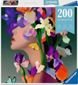 RAVENSBURGER Puzzle Moment: Květinová hlava Iris 200 dílků