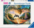 RAVENSBURGER Puzzle Srdce mořských vln 1000 dílků