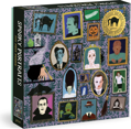 GALISON Metalické čtvercové puzzle Strašidelné portréty 500 dílků