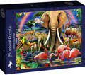 BLUEBIRD Puzzle Africká savana 1000 dílků