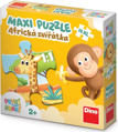 DINO Puzzle Africká zvířátka XL 15 dílků