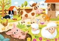 DINO Puzzle Domácí zvířátka XL 15 dílků