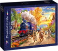 BLUEBIRD Puzzle Za vlakem 300 dílků