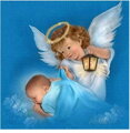 NORIMPEX Diamantové malování Andílek s deťátkem 30x40cm