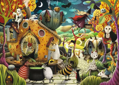 RAVENSBURGER Puzzle Šťastný Halloween 1000 dílků