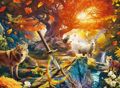 RAVENSBURGER Puzzle Meč Excalibur v lese 500 dílků