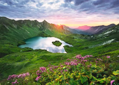 RAVENSBURGER Puzzle Horské jezero v Allgäu 1000 dílků