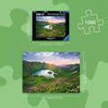 RAVENSBURGER Puzzle Horské jezero v Allgäu 1000 dílků