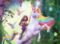 RAVENSBURGER Puzzle Jednorožčí akademie XXL 100 dílků