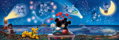 CLEMENTONI Panoramatické puzzle Mickey&Minnie 1000 dílků