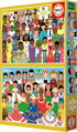 EDUCA Puzzle Dívky z Ameriky a Afriky 2x100 dílků