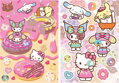 EDUCA Puzzle Hello Kitty s přáteli: Donuty 2x500 dílků