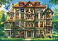 TREFL Puzzle Premium Plus At-home Fantasy: Sídlo plné tajemství 1000 dílků