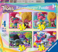 RAVENSBURGER Puzzle Trollové 4v1 (12,16,20,24 dílků)