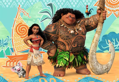 RAVENSBURGER Puzzle Odvážná Vaiana: Přátelé 2x24 dílků