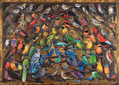 RAVENSBURGER Puzzle Duha z ptáků 1000 dílků