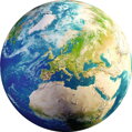 RAVENSBURGER Kulaté puzzle Planeta Země 500 dílků