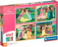 CLEMENTONI Puzzle Disney Princezny 4v1 (12+16+20+24 dílků)