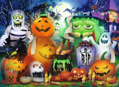 RAVENSBURGER Puzzle Halloweenská zábava XXL 100 dílků