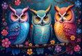 ALIPSON Puzzle Sovy a čarovná noc 1000 dílků