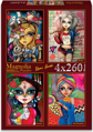 MAGNOLIA Puzzle Alenka, Harley, Catrina a Bruneta 4x260 dílků