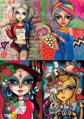MAGNOLIA Puzzle Alenka, Harley, Catrina a Bruneta 4x260 dílků