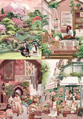 MAGNOLIA Puzzle Květinářství, Můj pokoj, Marrákeš a Čajová zahrada 4x260 dílků