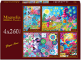 MAGNOLIA Puzzle Nekonečný příběh, Umělecký svět, Síla žen a Grand Canyon 4x260 dílků