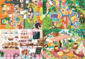 MAGNOLIA Puzzle Zahradní mozaika, Kempování, Pekárna a Venkovská kuchyně 4x260 dílků