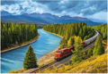 CASTORLAND Puzzle Kanadská pacifická železnice v národním parku Banff 1000 dílků