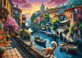 TREFL Puzzle Italská dovolená 1000 dílků
