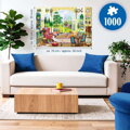 RAVENSBURGER Puzzle Pokoj s výhledem do letní zahrady 1000 dílků