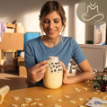 RAVENSBURGER 3D puzzle Moderní váza: Modrá linie 162 dílků