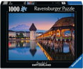 RAVENSBURGER Puzzle Beautiful Switzerland: Kapličkový most, Lucern 1000 dílků