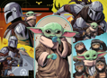 RAVENSBURGER Puzzle Mandalorian a Grogu XXL 100 dílků