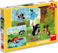 DINO Puzzle Krtek a kalhotky 3x55 dílků