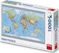 DINO Puzzle Politická mapa světa 1000 dílků