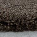 Kusový koberec Fluffy Shaggy 3500 brown kruh