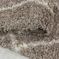 Kusový koberec Alvor Shaggy 3401 beige kruh