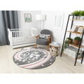 Dětský kusový koberec Petit Pony grey kruh