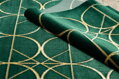 Kusový koberec Emerald 1010 green and gold