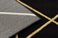 Kusový koberec Emerald geometric 1012 black and gold