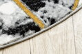Kusový koberec Emerald 1020 black and gold kruh